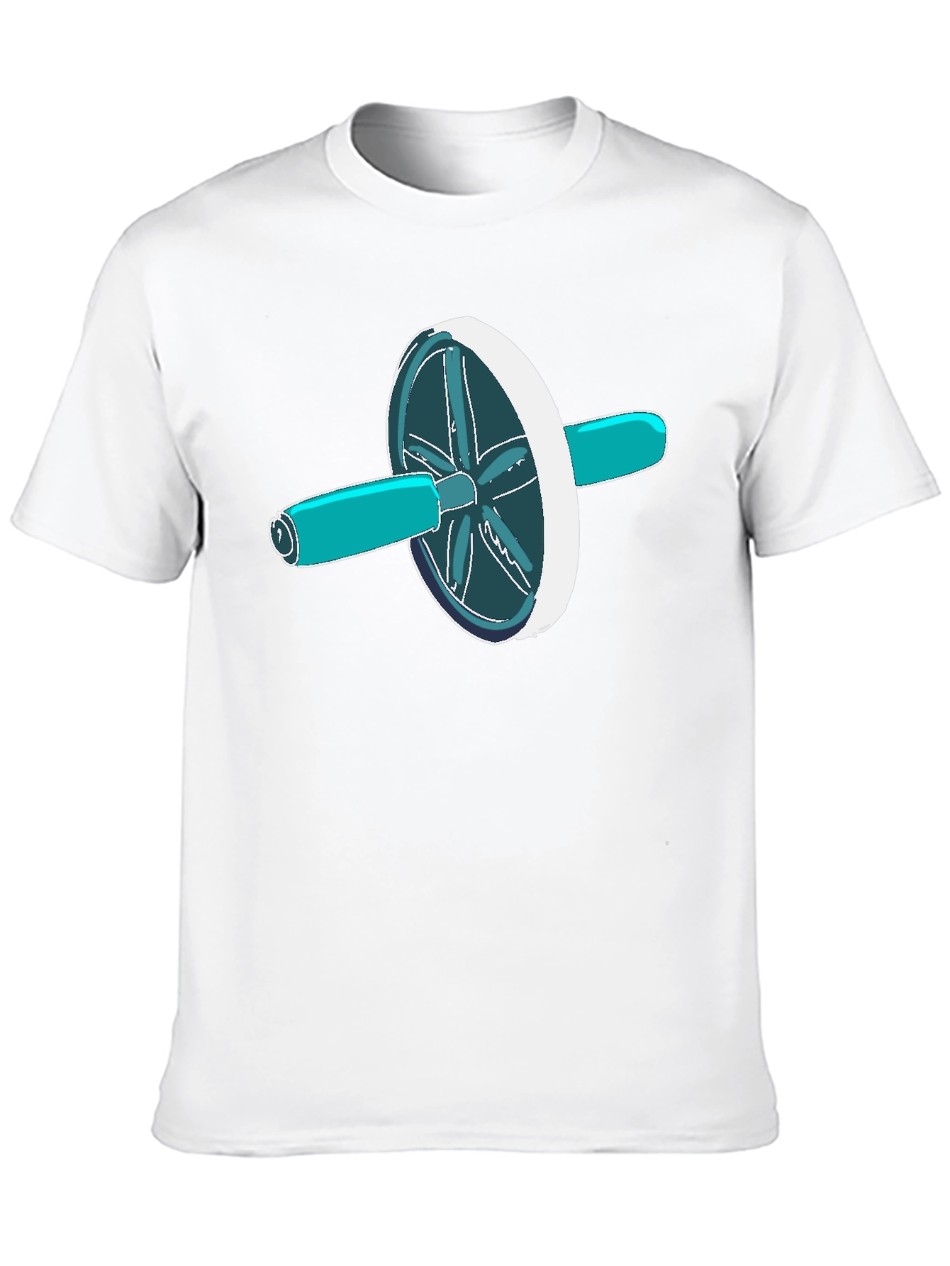 Ab Roller T-Shirt - Black Graphic Tee