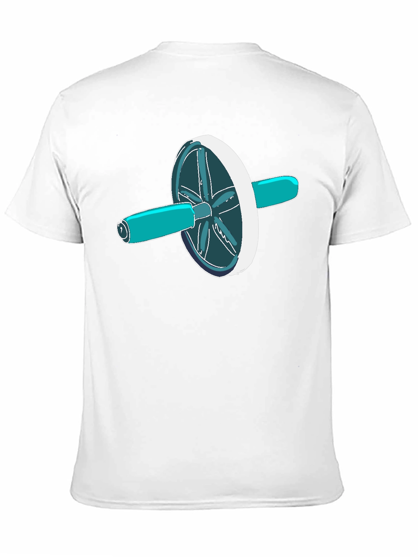 Ab Roller T-Shirt - Black Graphic Tee