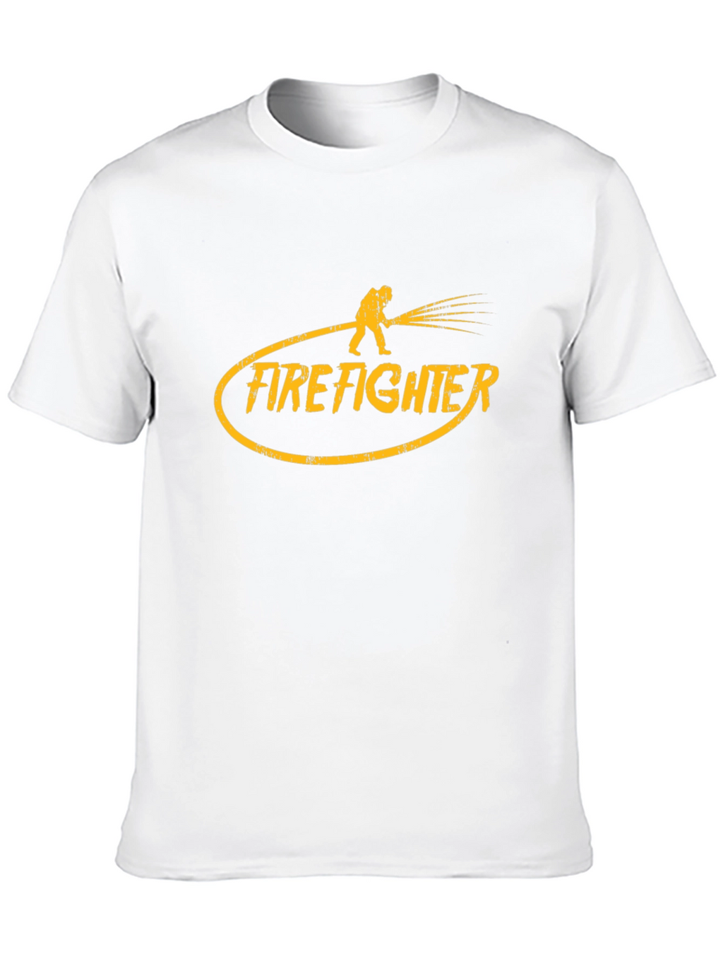 Firefighter Graphic T-Shirt - Black Cotton Tee