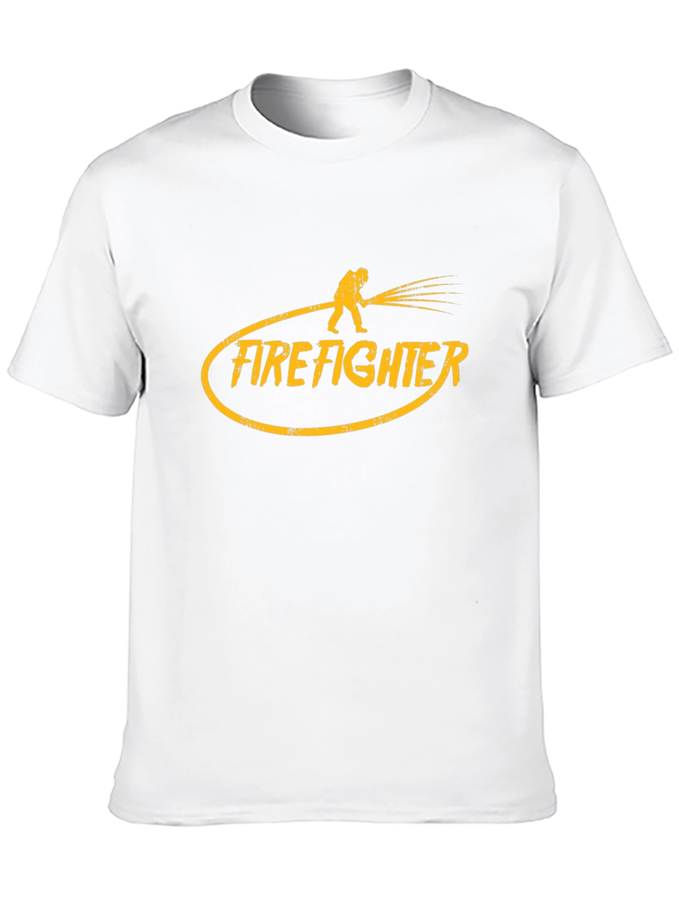 Firefighter Graphic T-Shirt - Black Cotton Tee