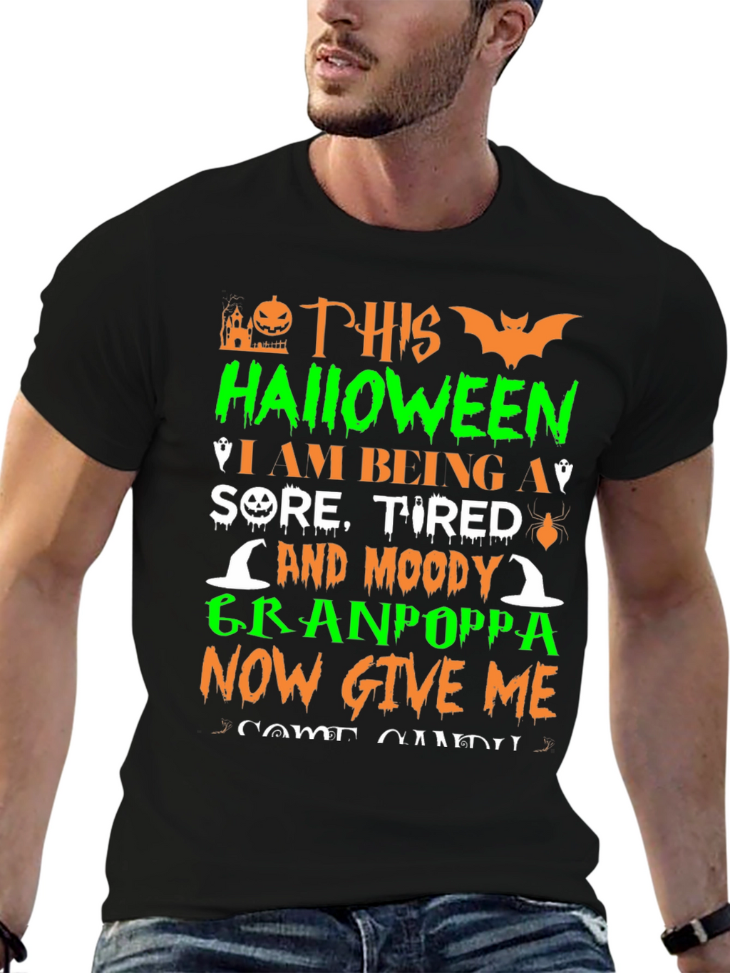 Funny Halloween Granpoppa T-Shirt