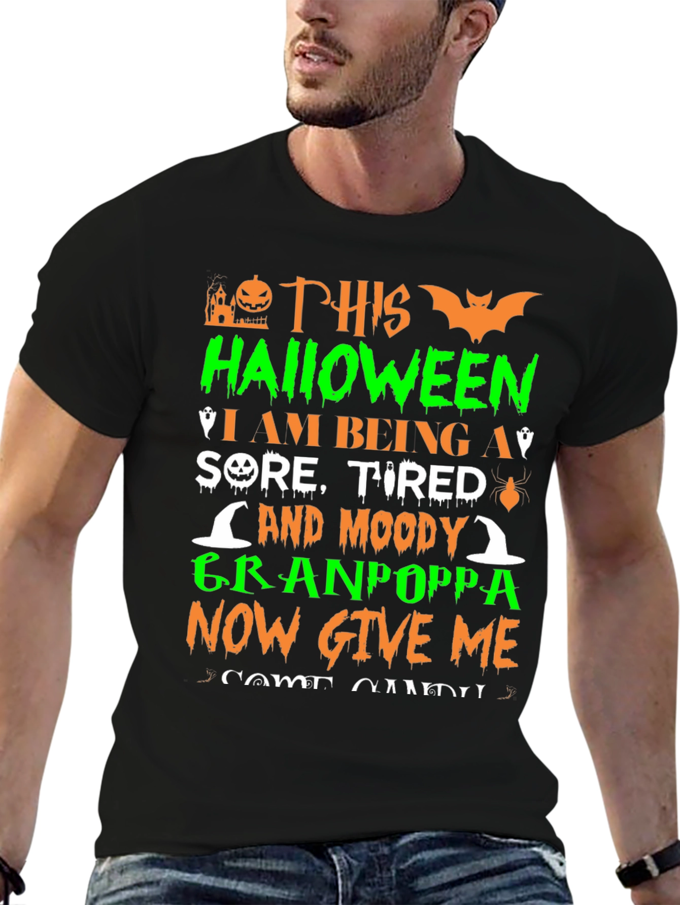 Funny Halloween Granpoppa T-Shirt
