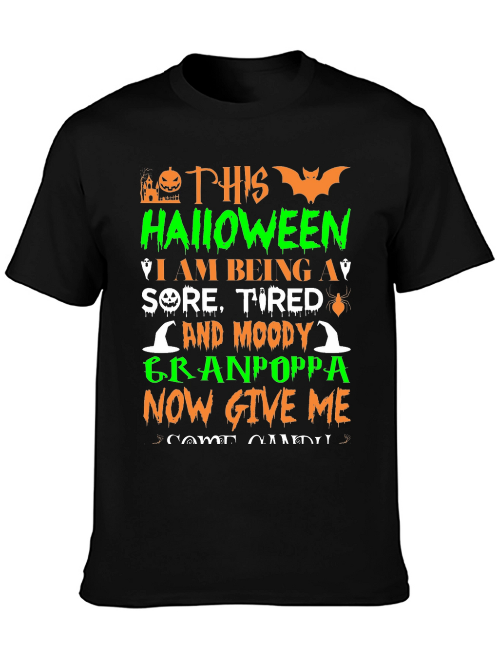 Funny Halloween Granpoppa T-Shirt