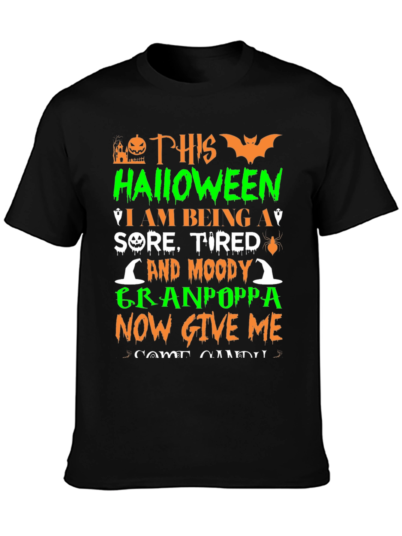 Funny Halloween Granpoppa T-Shirt