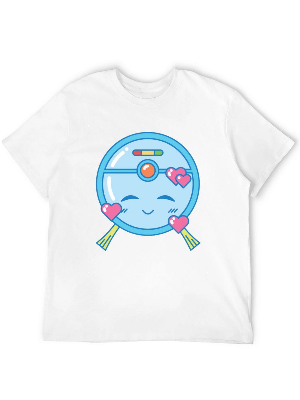 Cute Robot Vacuum Valentines Day T-Shirt