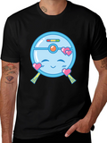 Cute Robot Vacuum Valentines Day T-Shirt