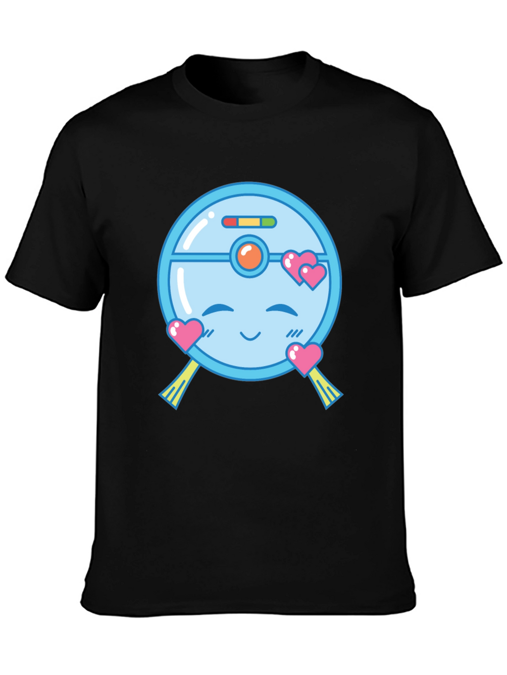 Cute Robot Vacuum Valentines Day T-Shirt
