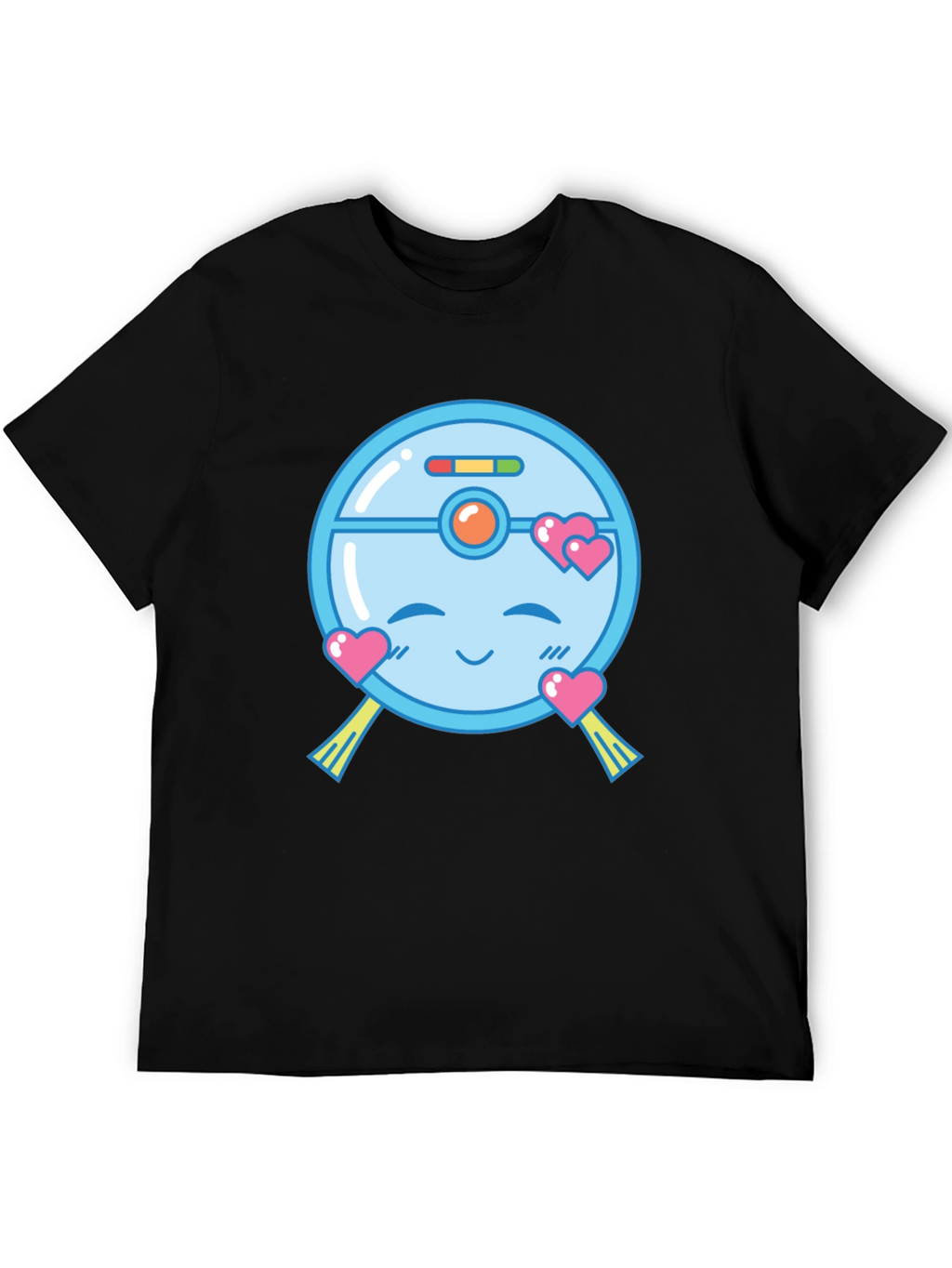 Cute Robot Vacuum Valentines Day T-Shirt