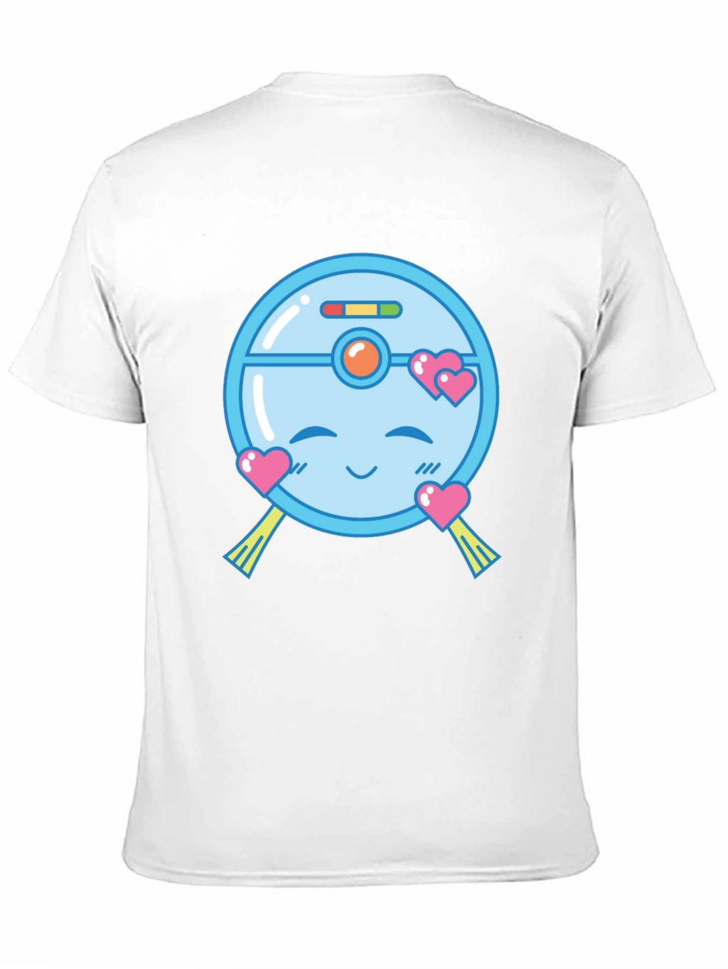 Cute Robot Vacuum Valentines Day T-Shirt