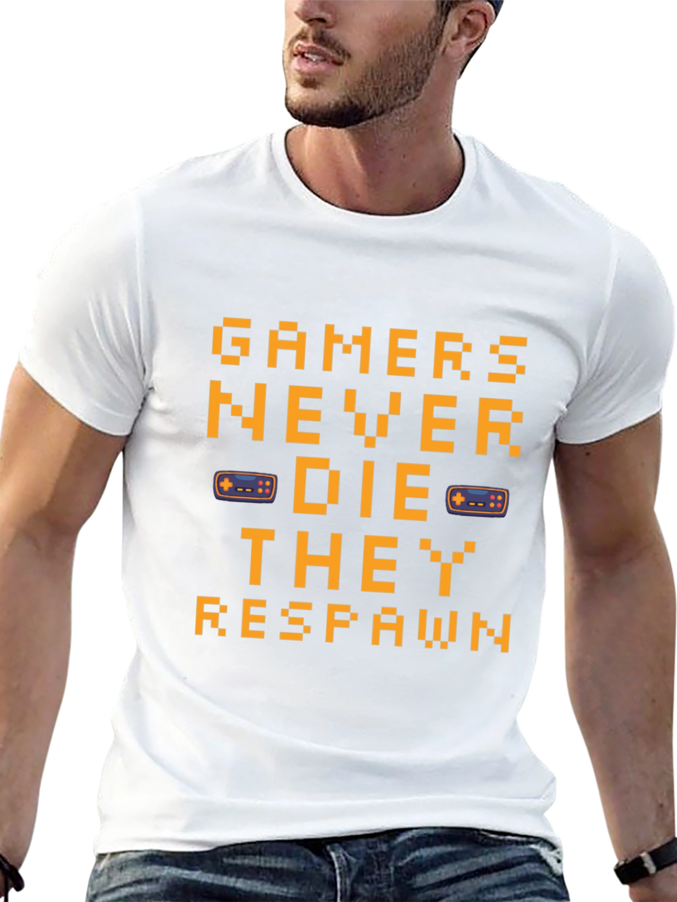 Gamers Never Die Black T-Shirt