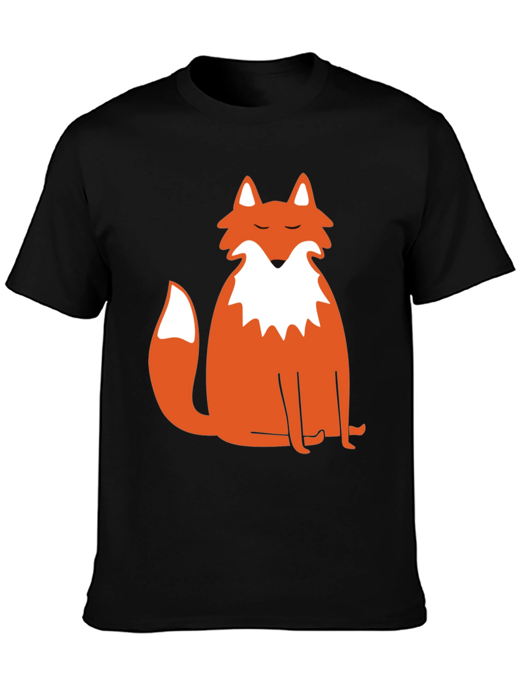 Mens Black Fox Graphic Tee