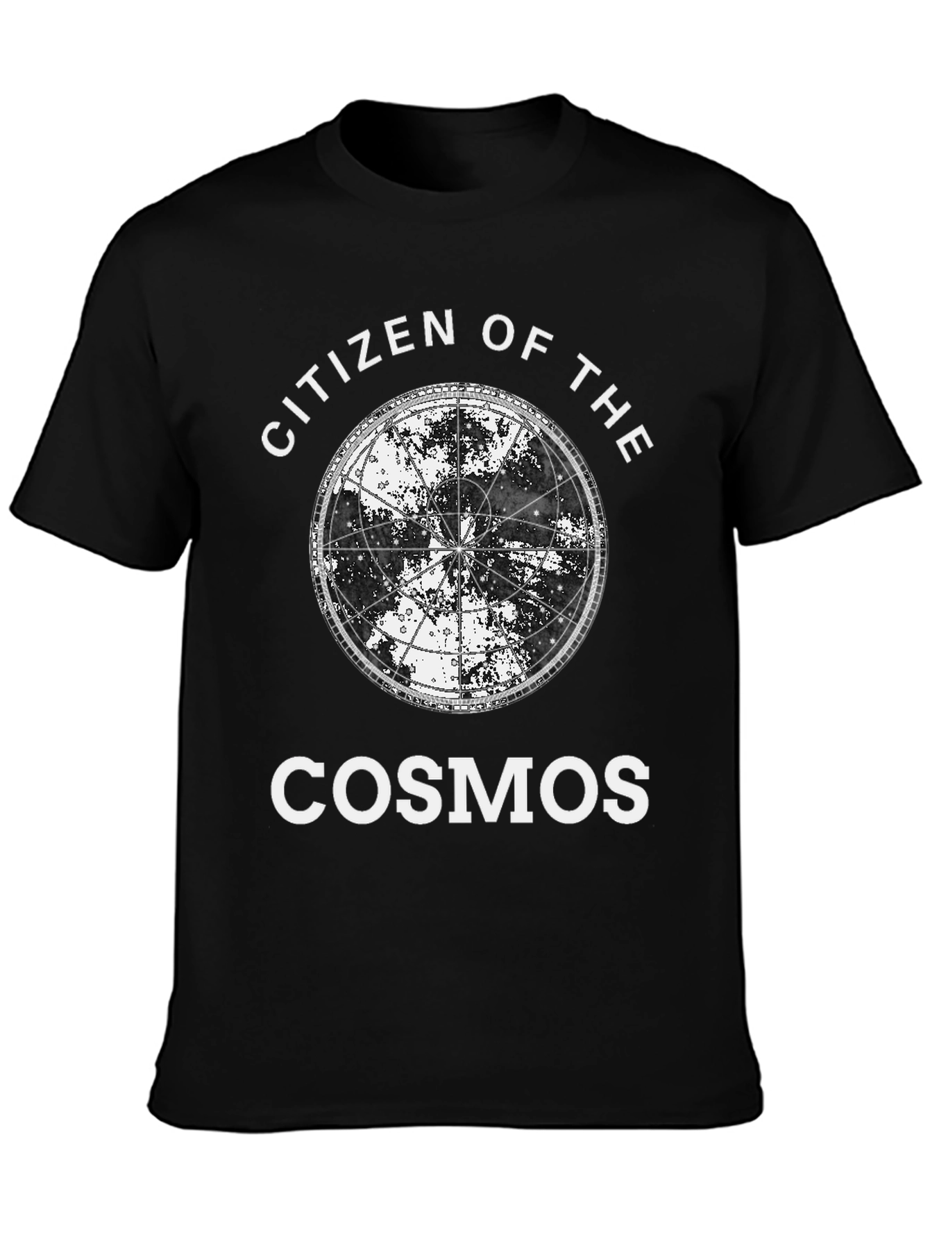 Citizen of the Cosmos Black Graphic T-Shirt