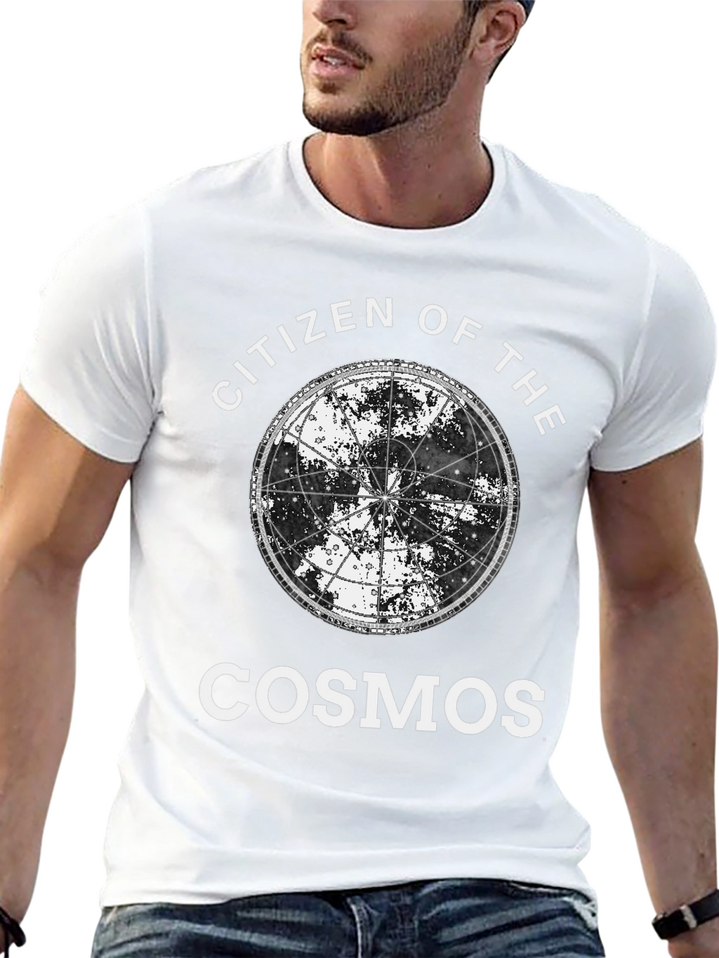 Citizen of the Cosmos Black Graphic T-Shirt