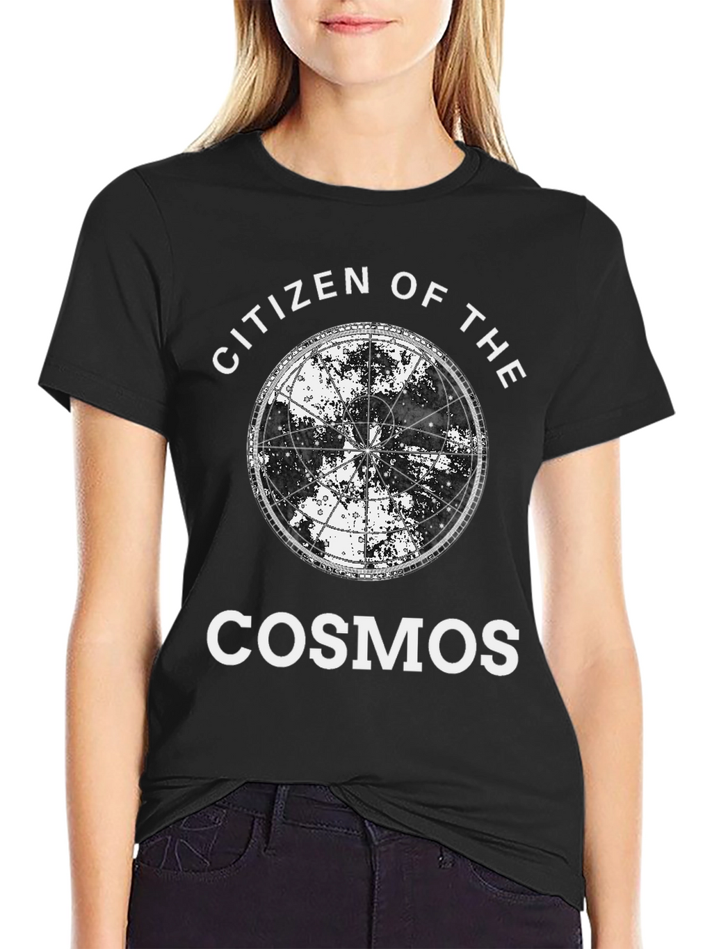 Citizen of the Cosmos Black Graphic T-Shirt