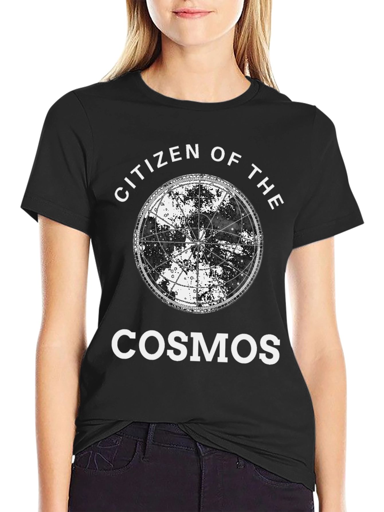 Citizen of the Cosmos Black Graphic T-Shirt