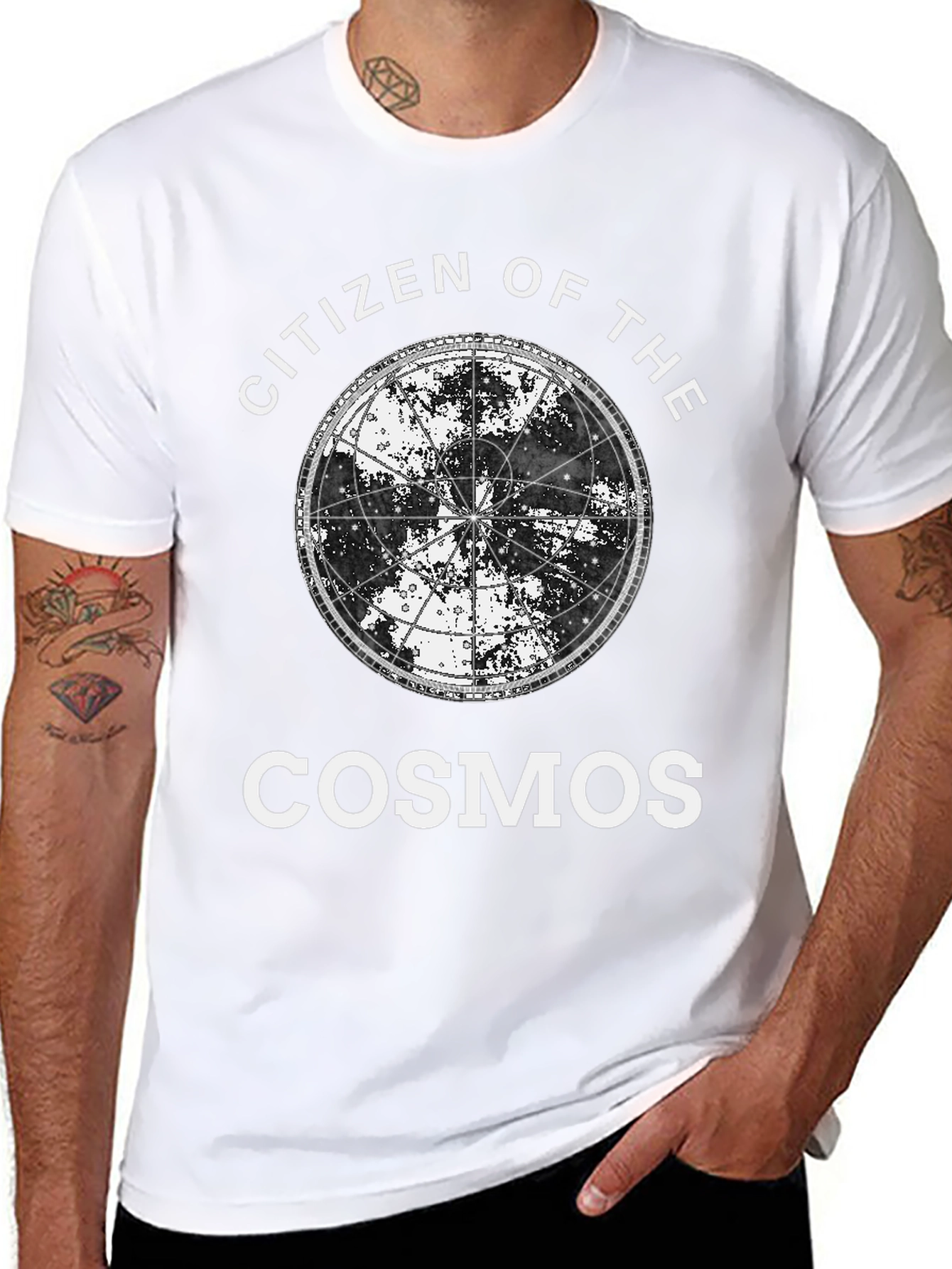 Citizen of the Cosmos Black Graphic T-Shirt