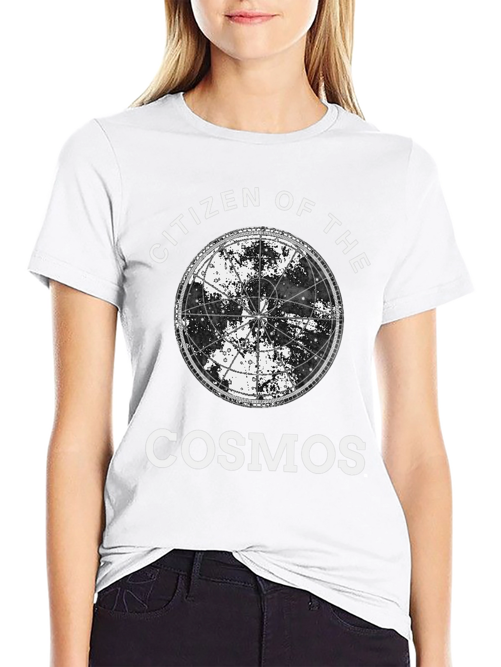 Citizen of the Cosmos Black Graphic T-Shirt