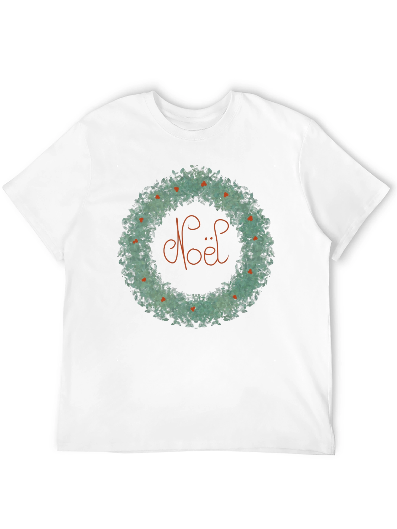 Noel Wreath Graphic Tee - Holiday Cheer