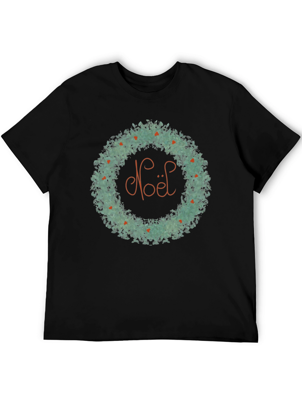 Noel Wreath Graphic Tee - Holiday Cheer