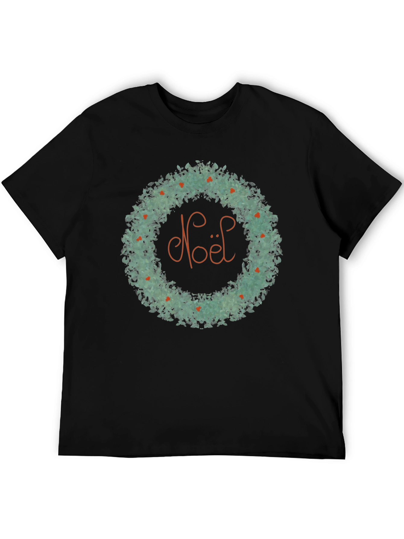 Noel Wreath Graphic Tee - Holiday Cheer