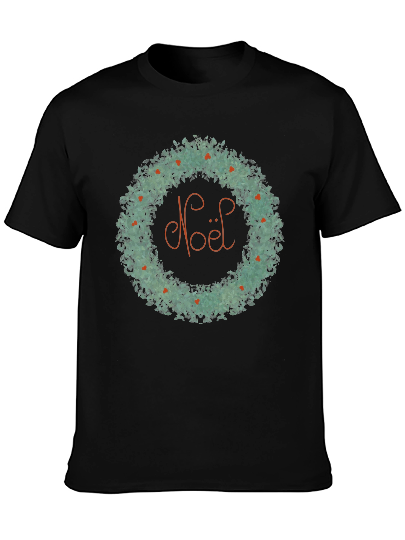 Noel Wreath Graphic Tee - Holiday Cheer