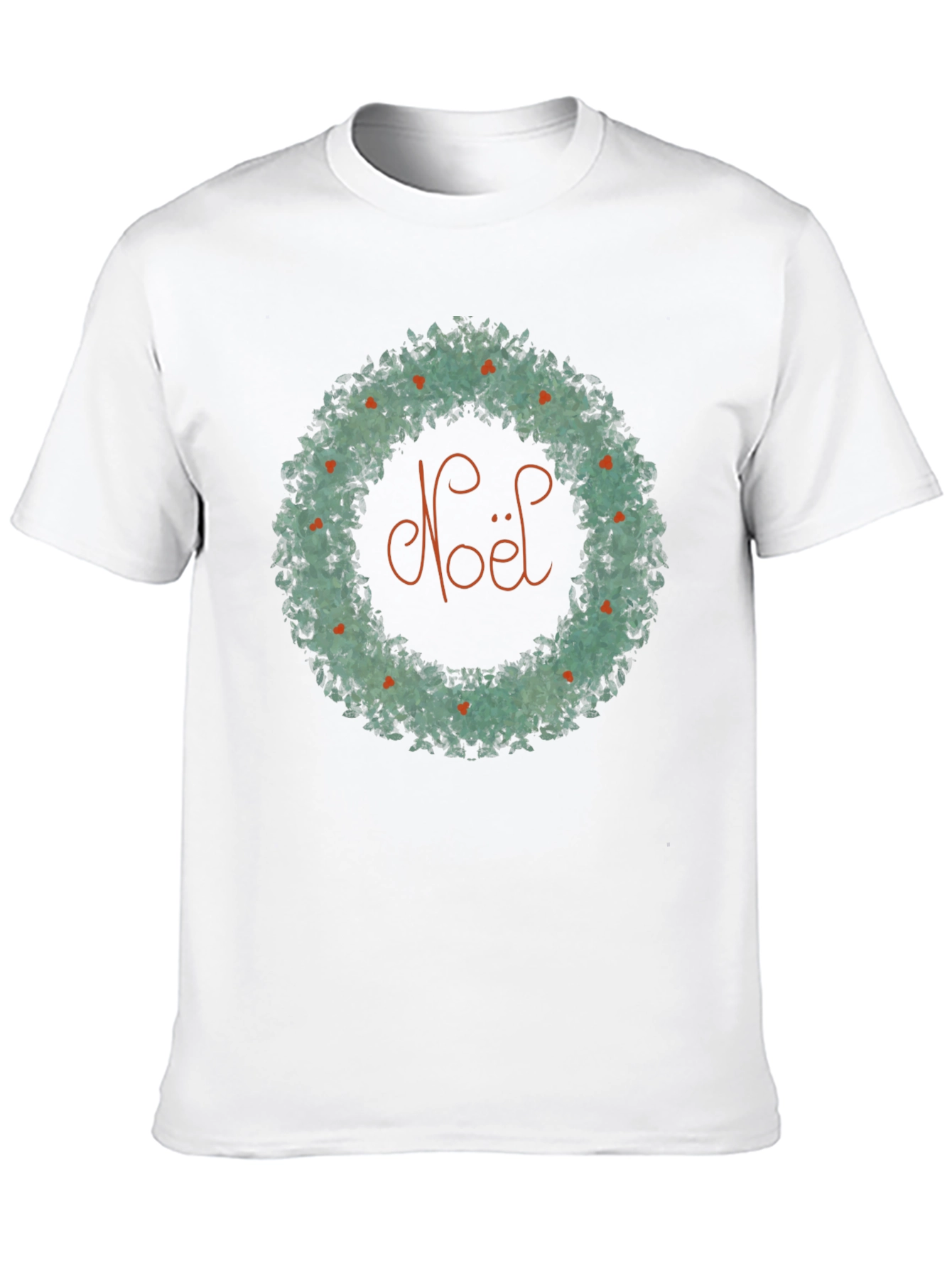Noel Wreath Graphic Tee - Holiday Cheer