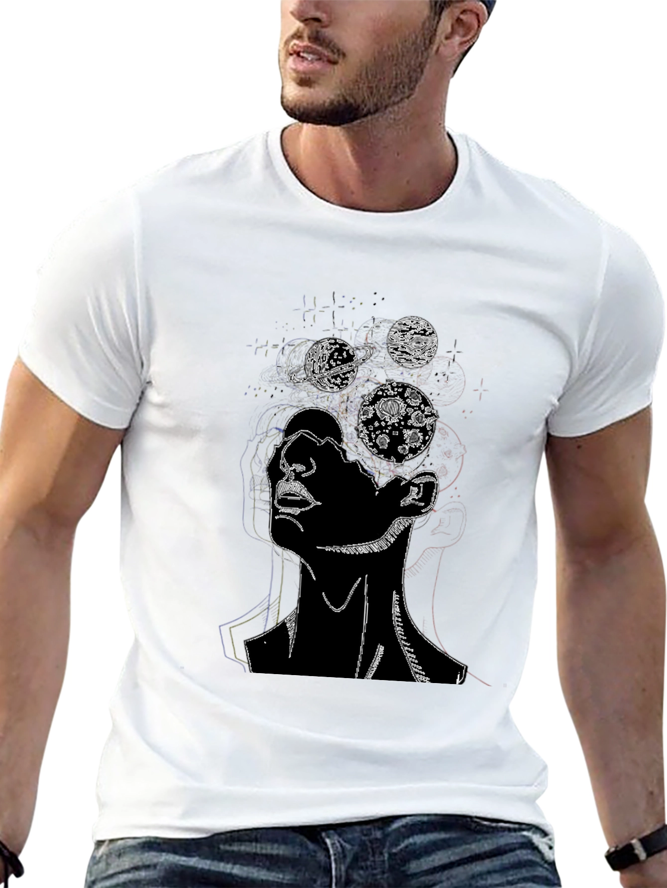 Cosmic Mind T-Shirt - Black Graphic Tee