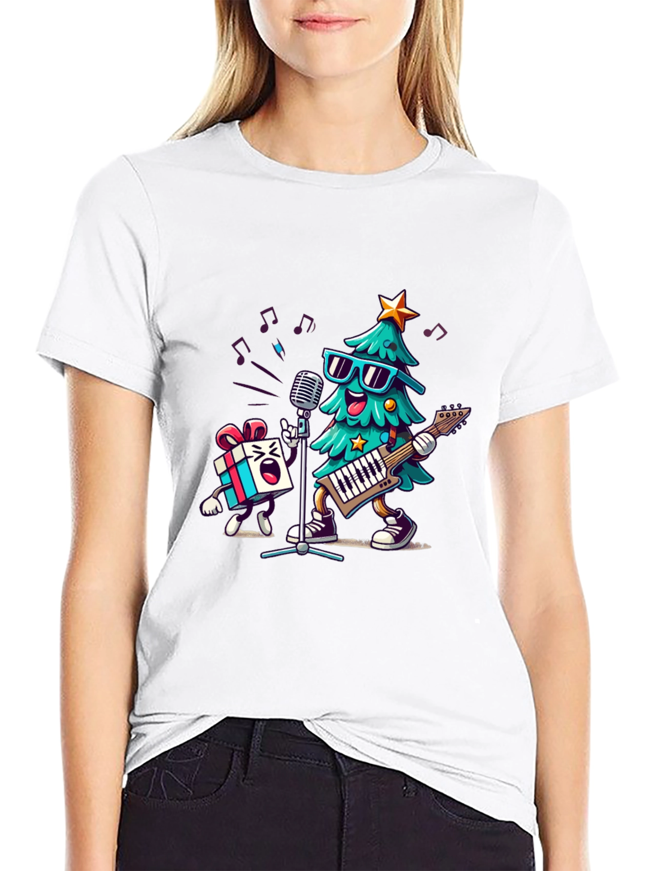 Rockin Christmas Tree Band T-Shirt
