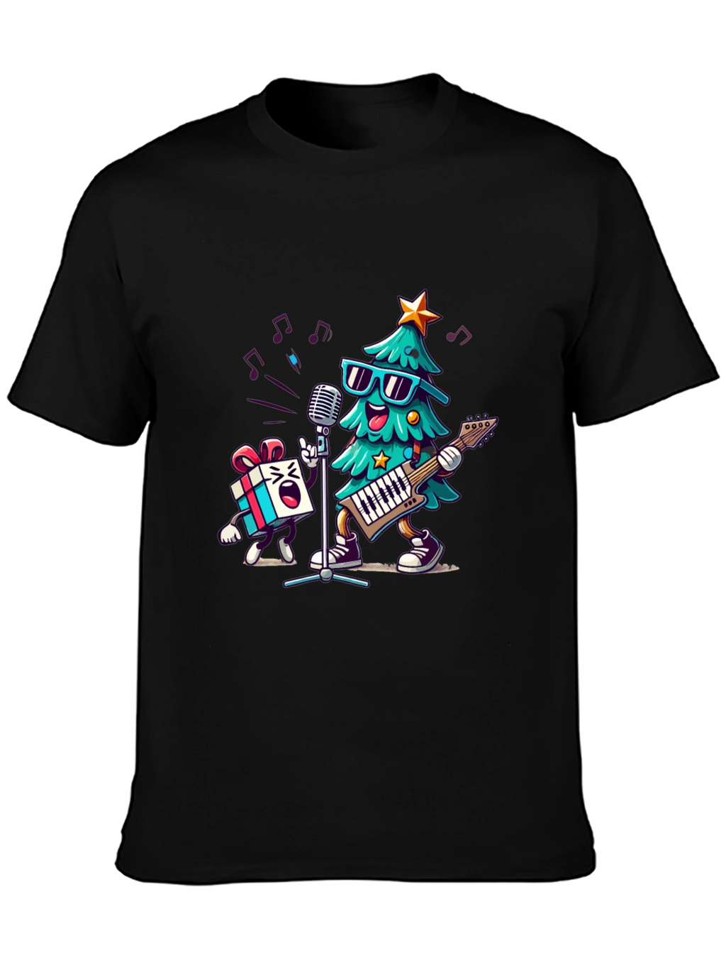 Rockin Christmas Tree Band T-Shirt