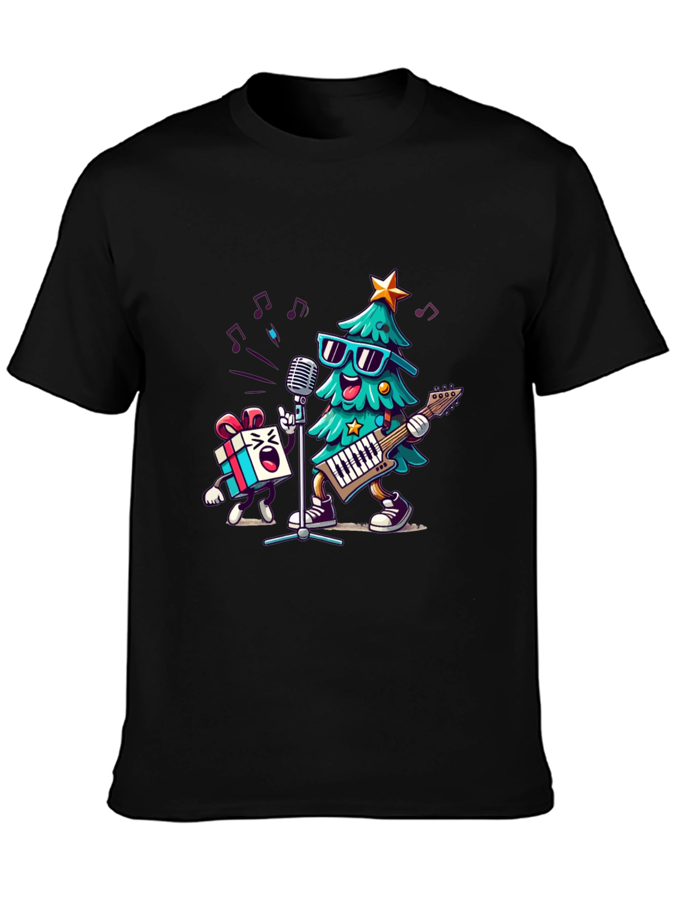 Rockin Christmas Tree Band T-Shirt