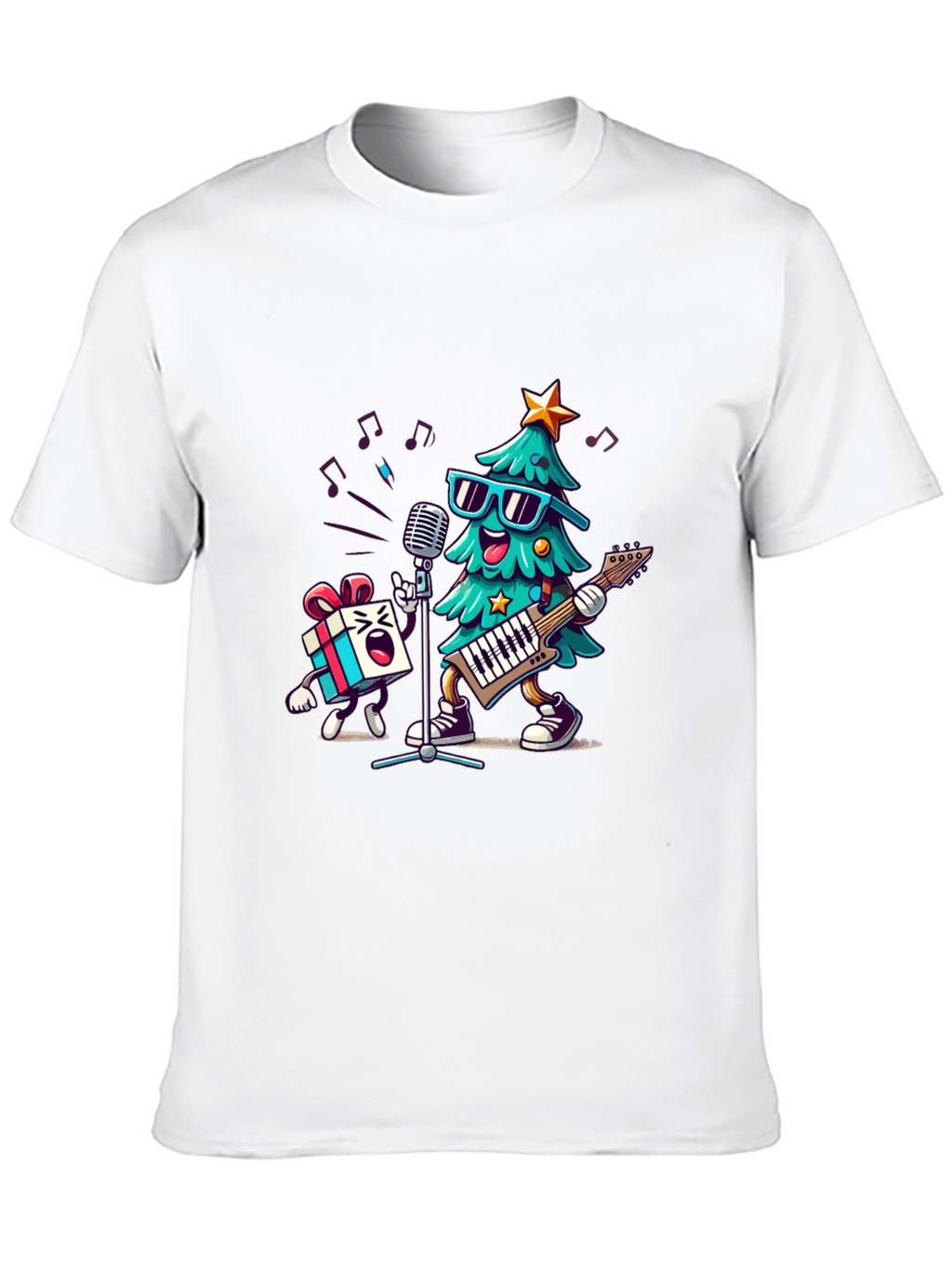 Rockin Christmas Tree Band T-Shirt