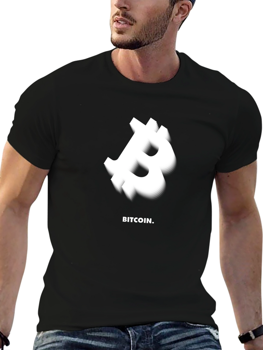 Bitcoin Graphic Tee - Black Crypto Shirt