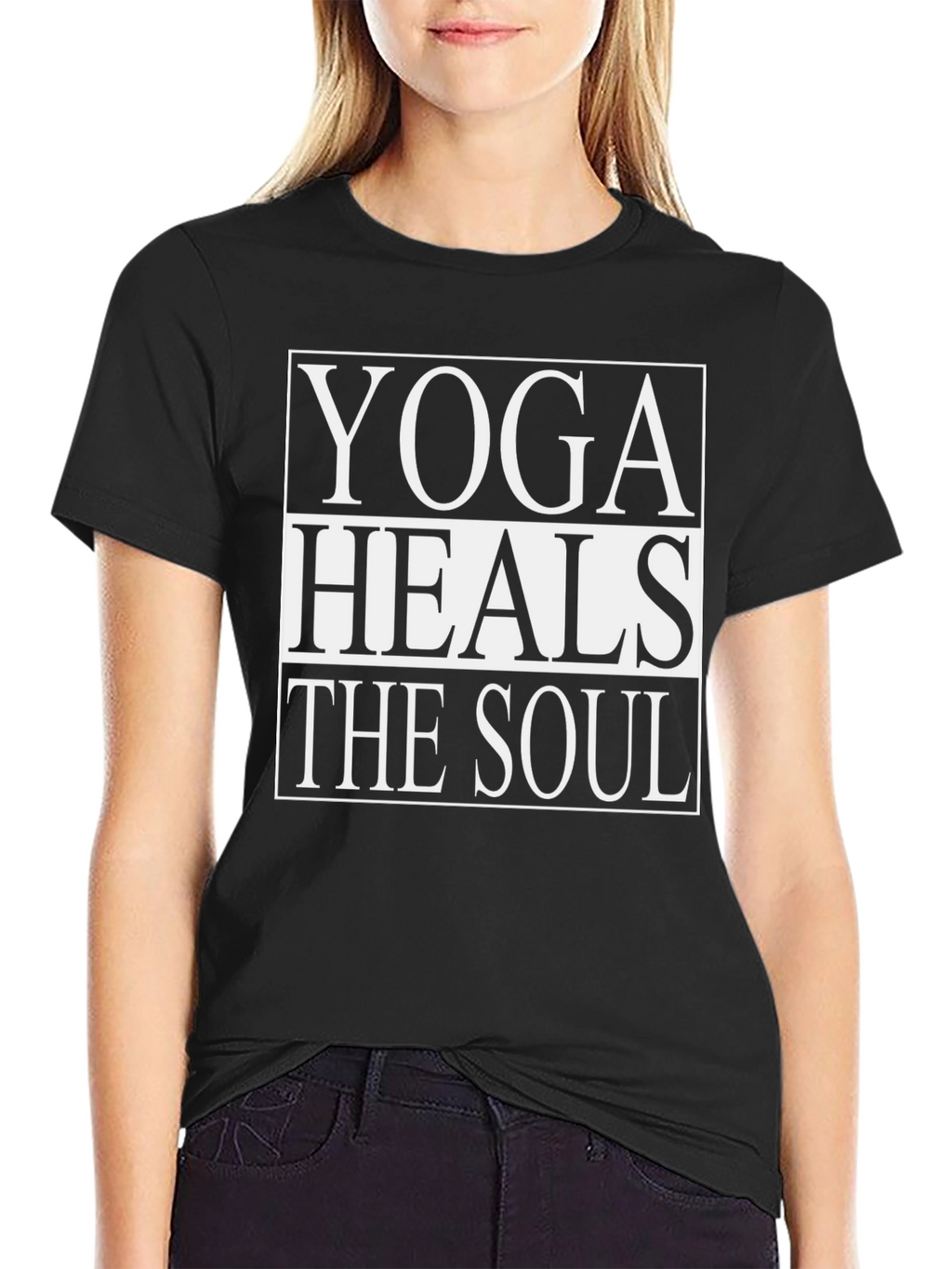 Yoga Heals the Soul Graphic T-Shirt