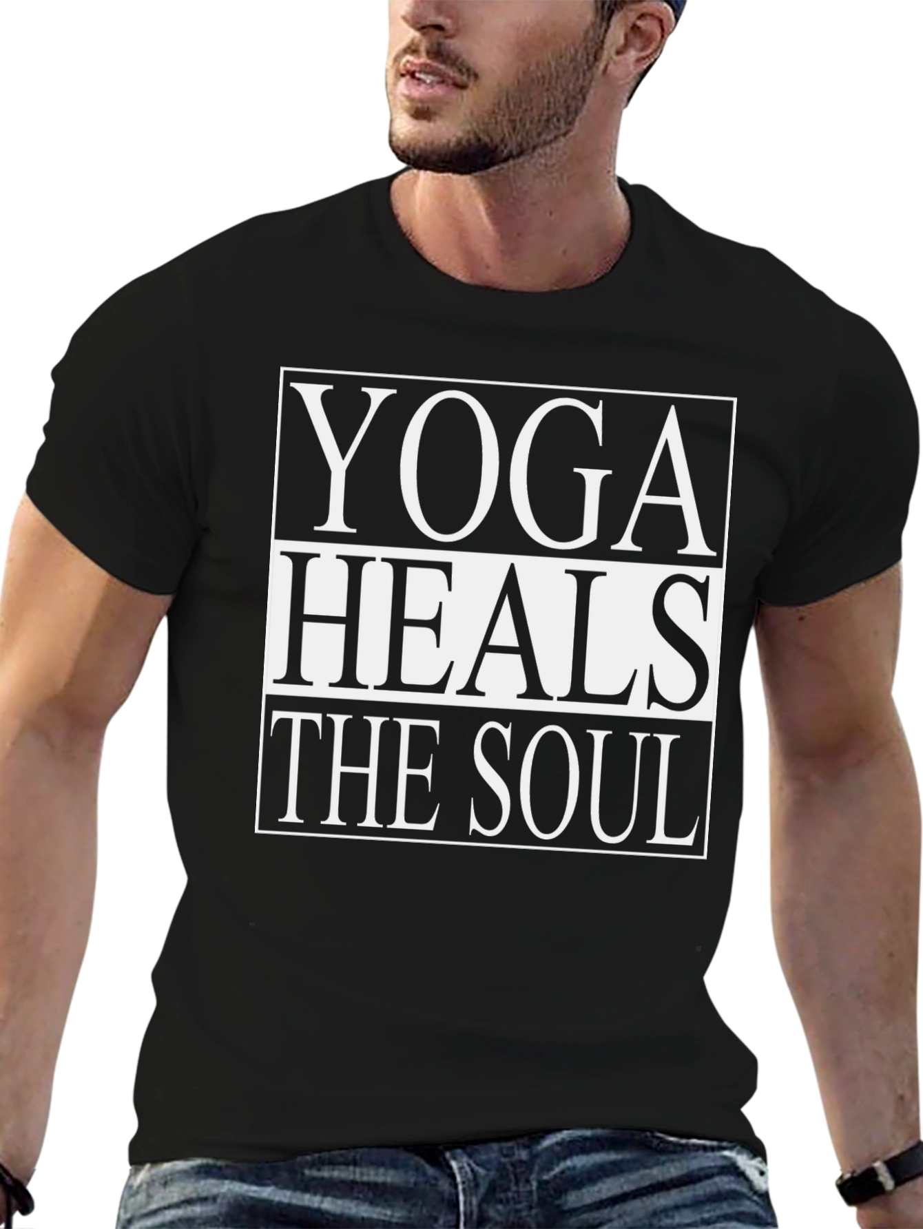Yoga Heals the Soul Graphic T-Shirt