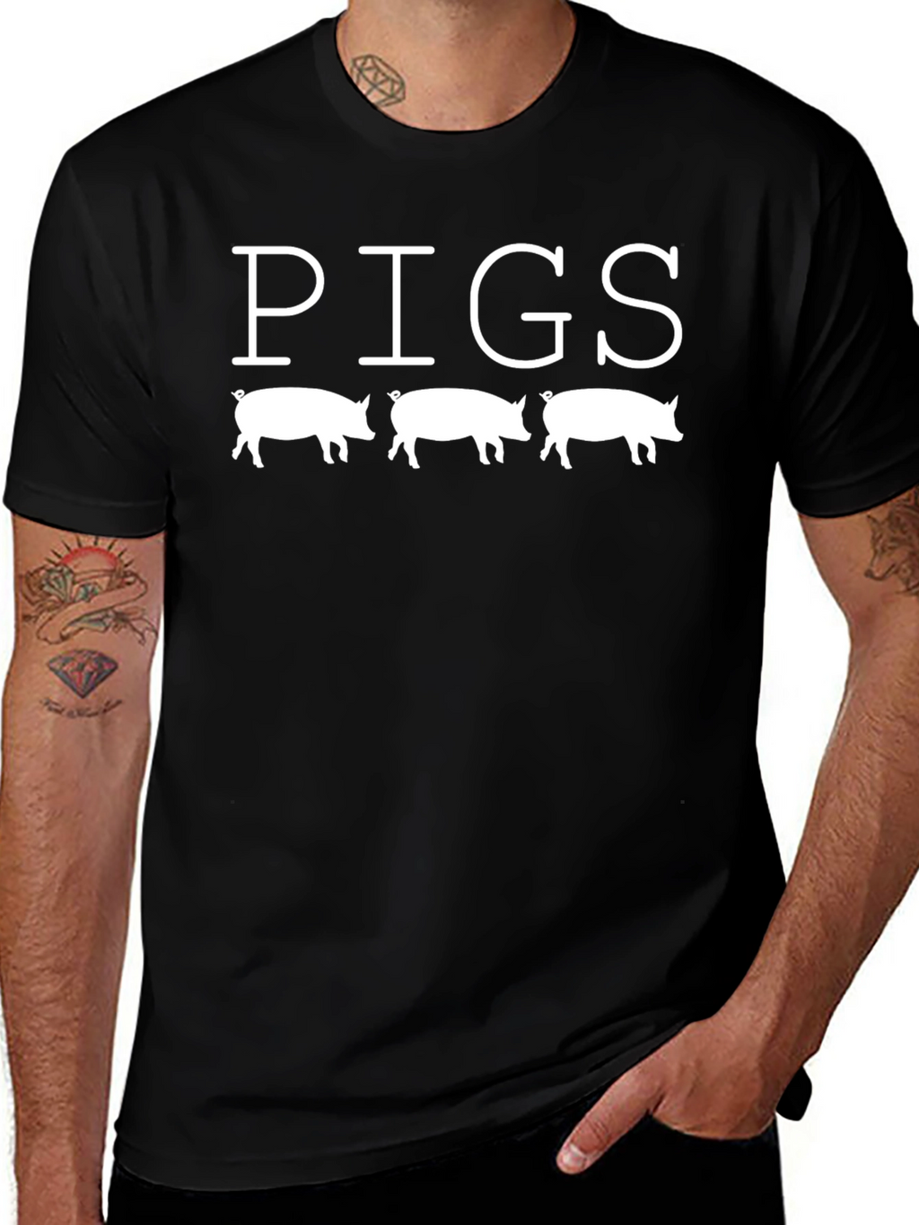PIGS Graphic Tee - Funny Pig Lover Shirt