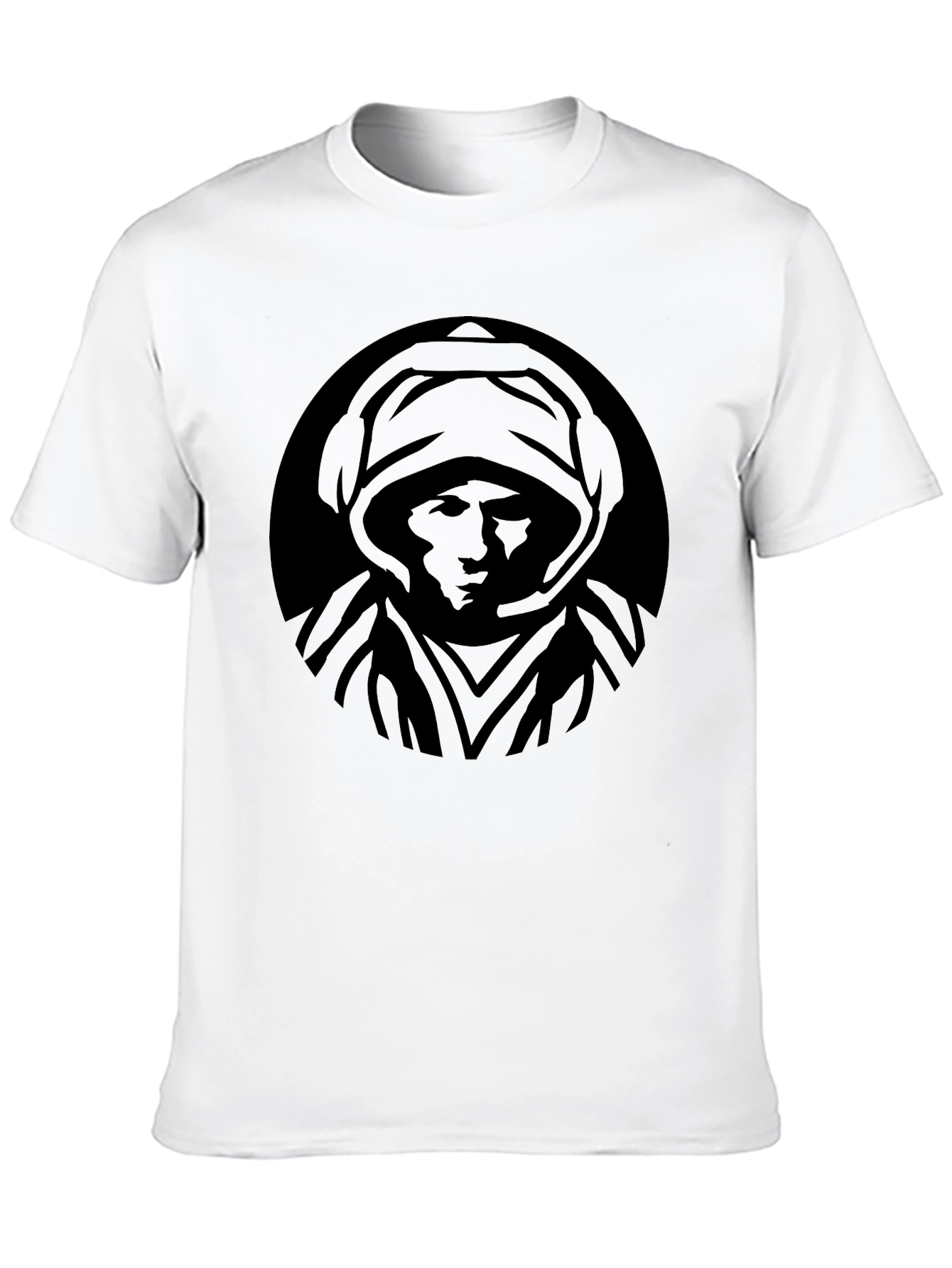 Mystic Hooded Figure Graphic T-Shirt