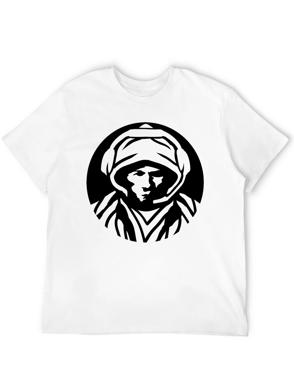 Mystic Hooded Figure Graphic T-Shirt