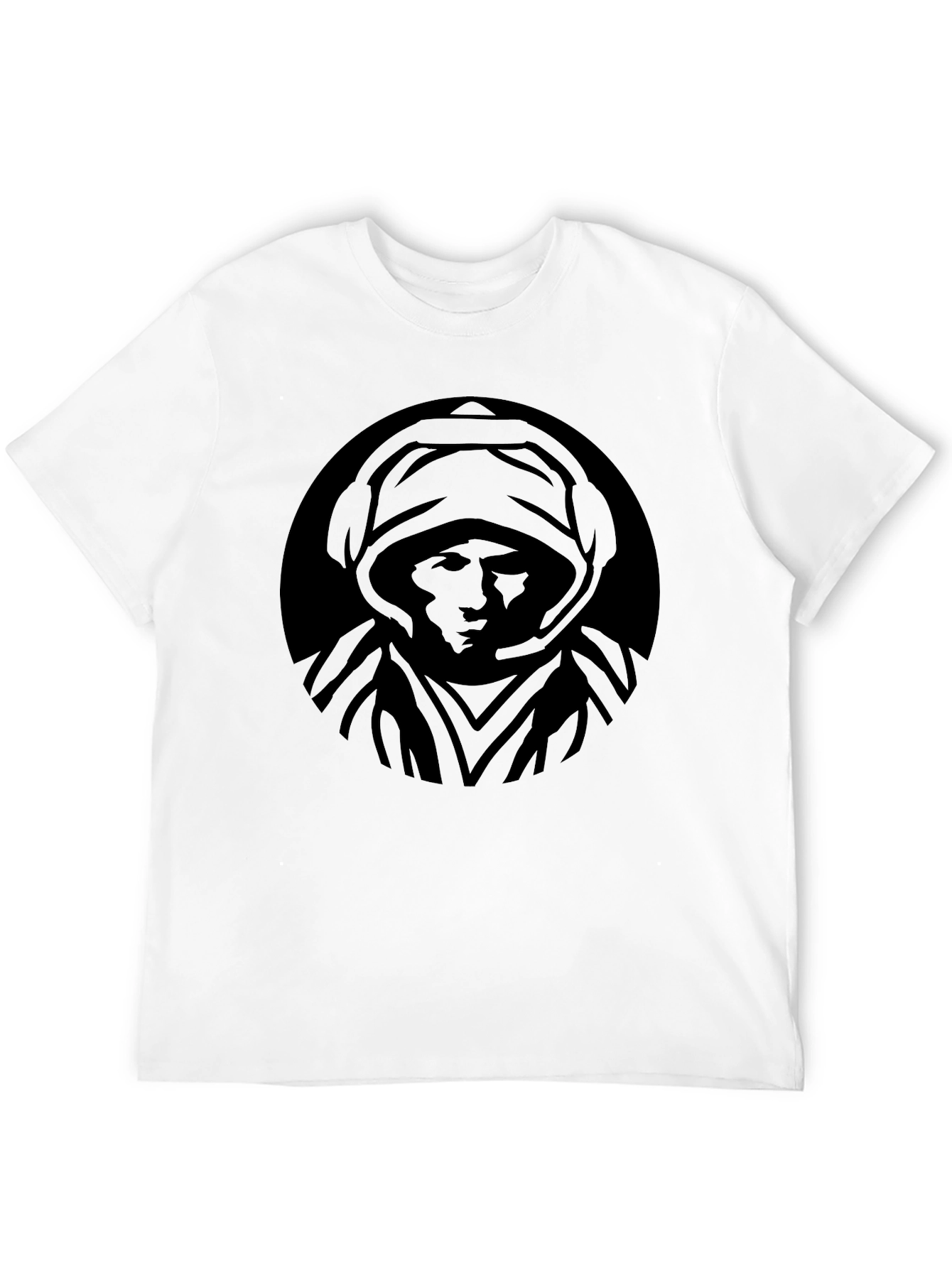 Mystic Hooded Figure Graphic T-Shirt