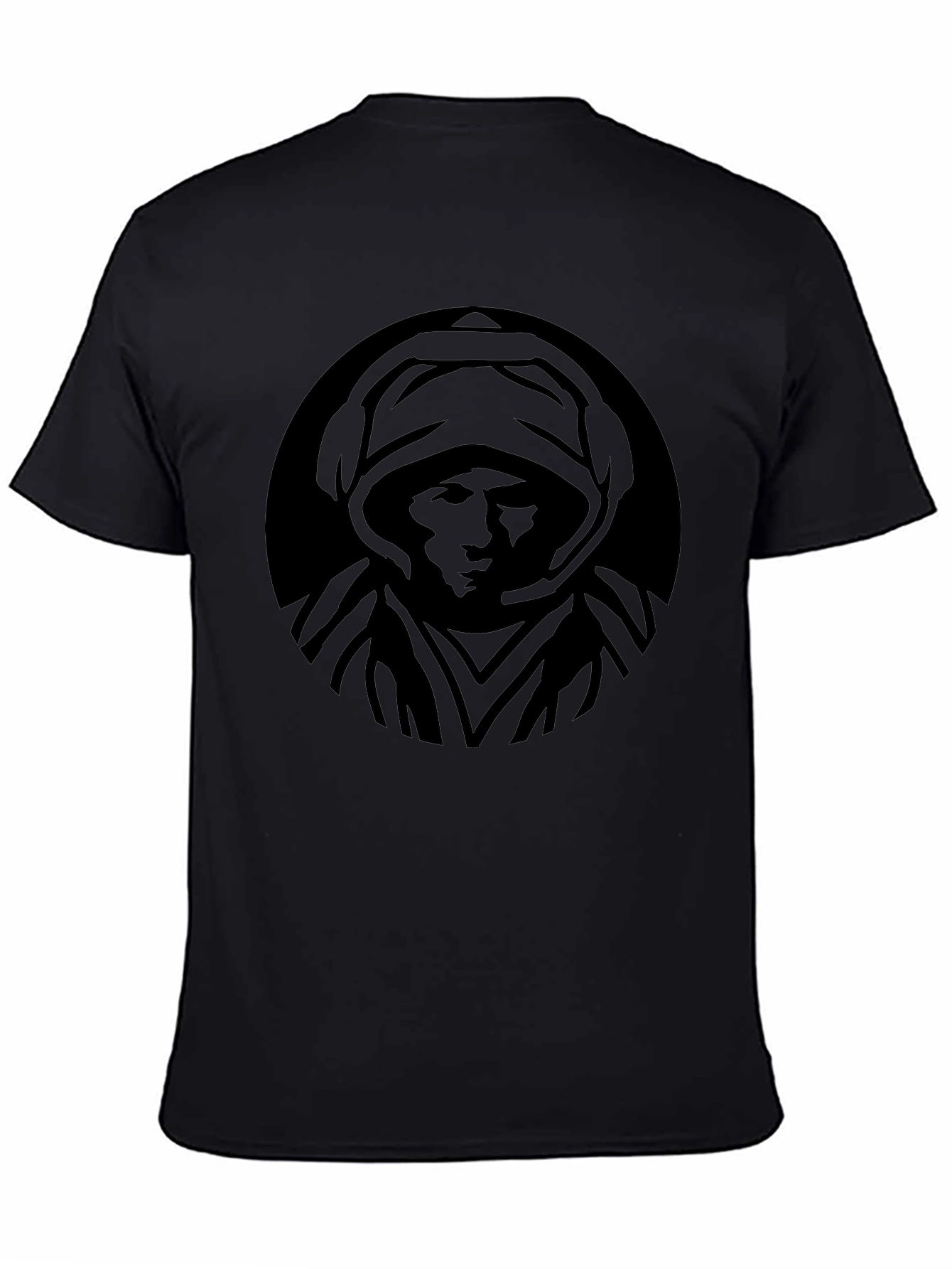 Mystic Hooded Figure Graphic T-Shirt