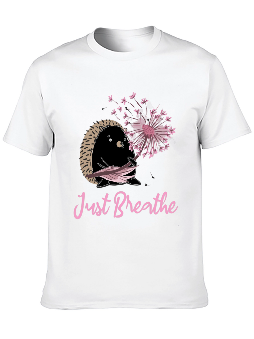 Just Breathe Hedgehog Graphic Tee