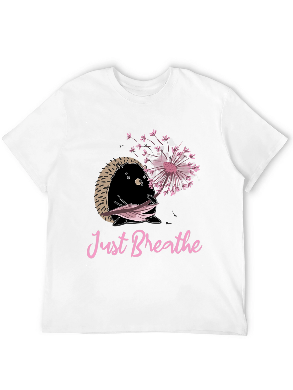 Just Breathe Hedgehog Graphic Tee
