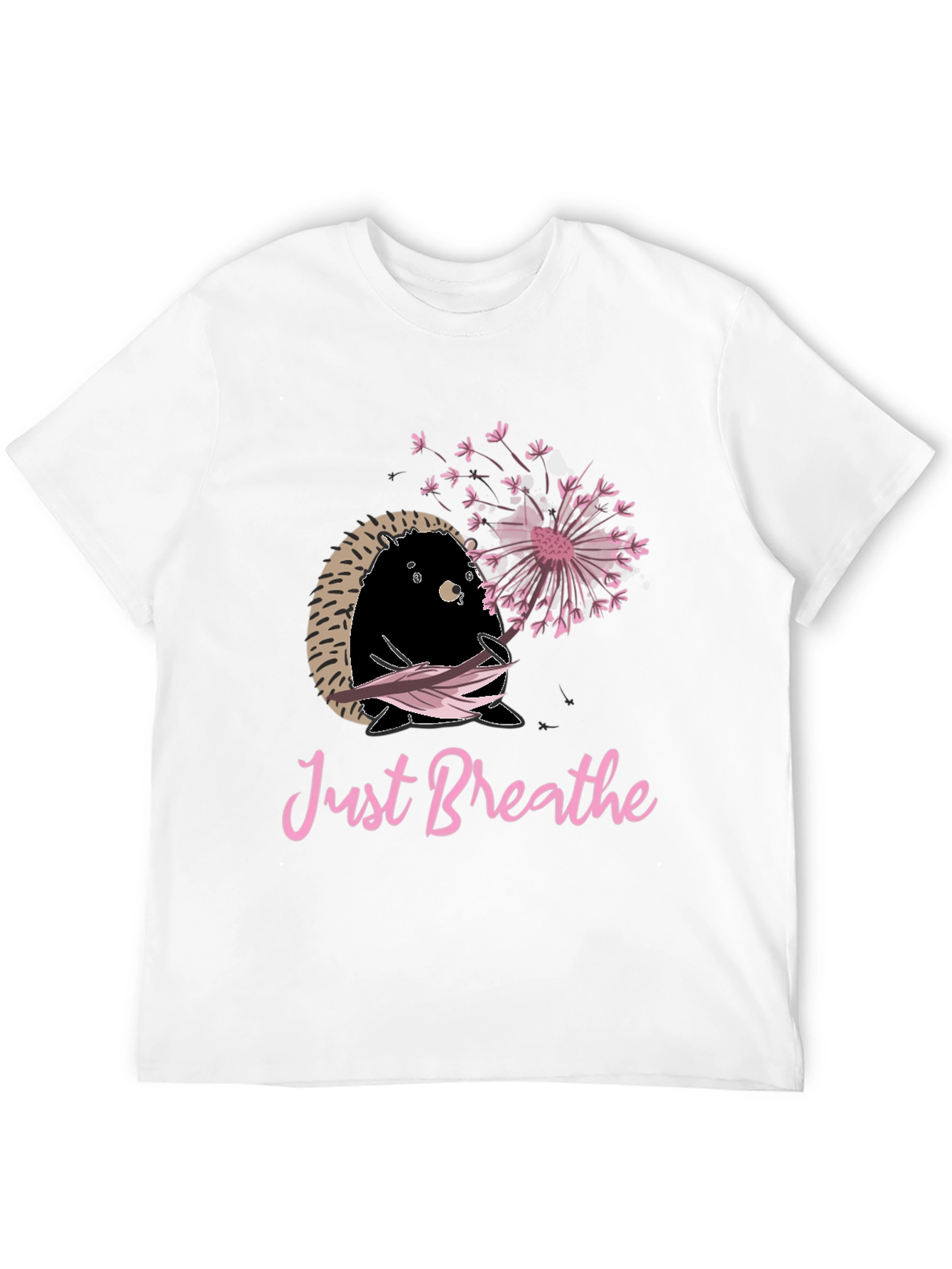 Just Breathe Hedgehog Graphic Tee