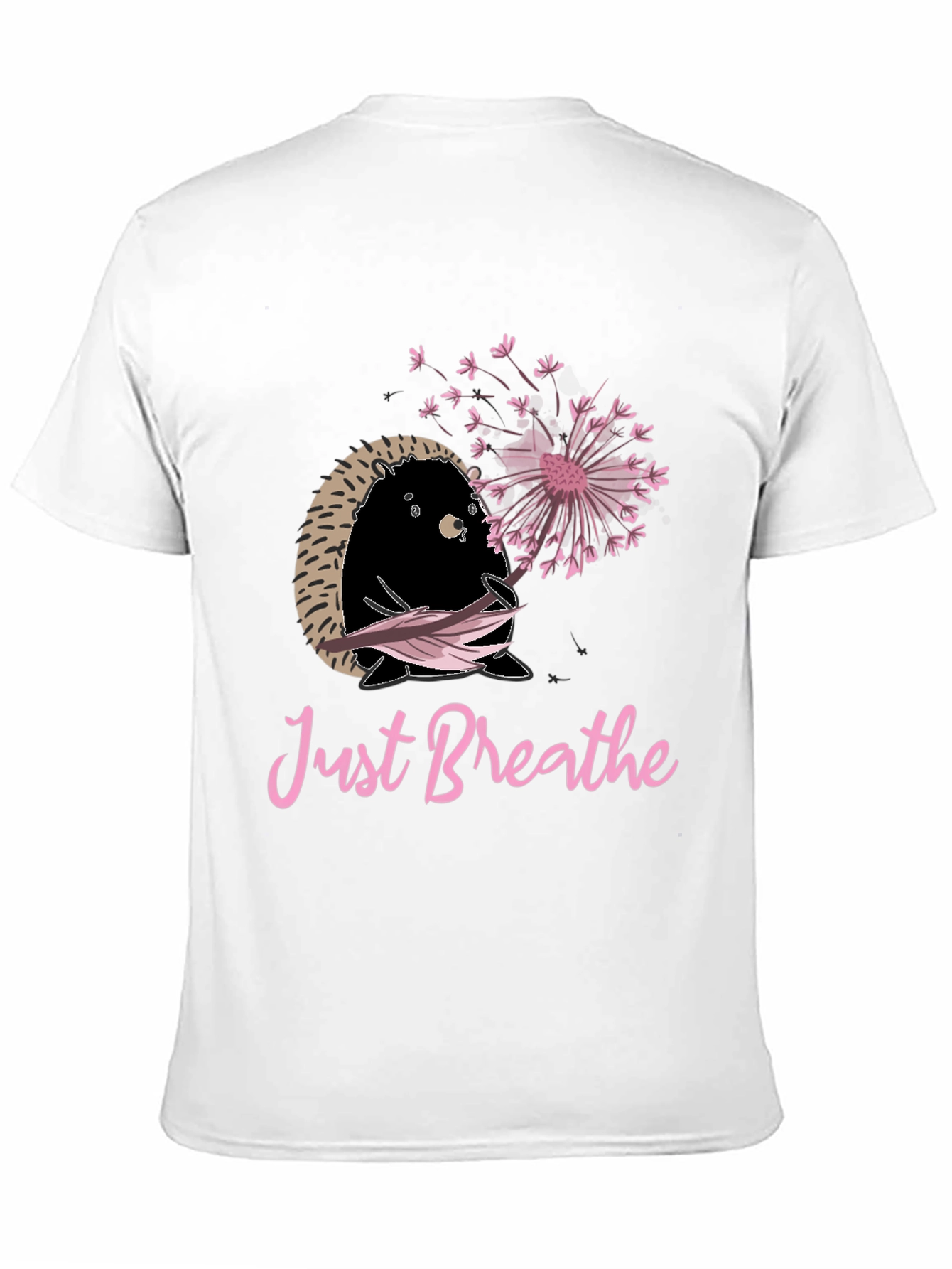 Just Breathe Hedgehog Graphic Tee