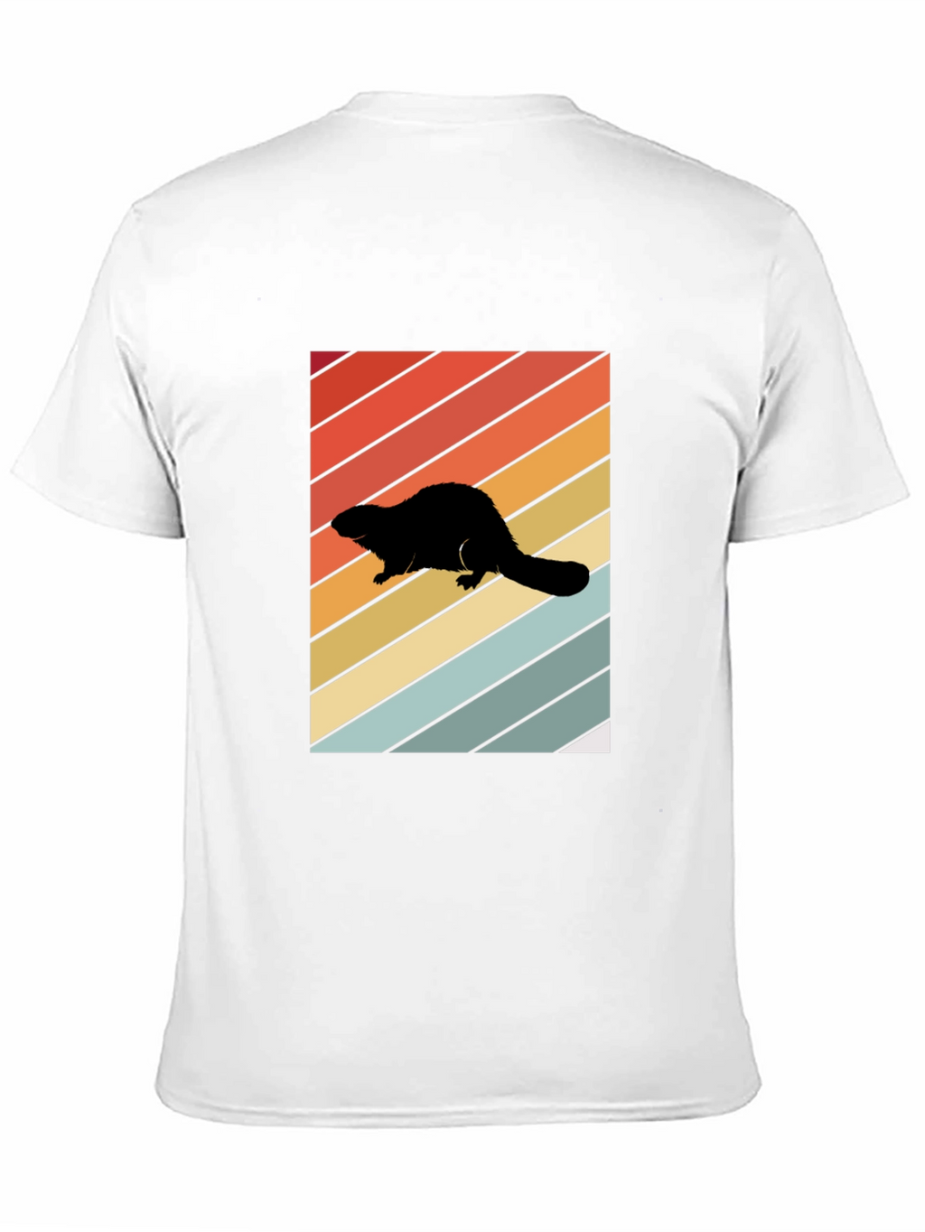 Retro Beaver Silhouette T-Shirt