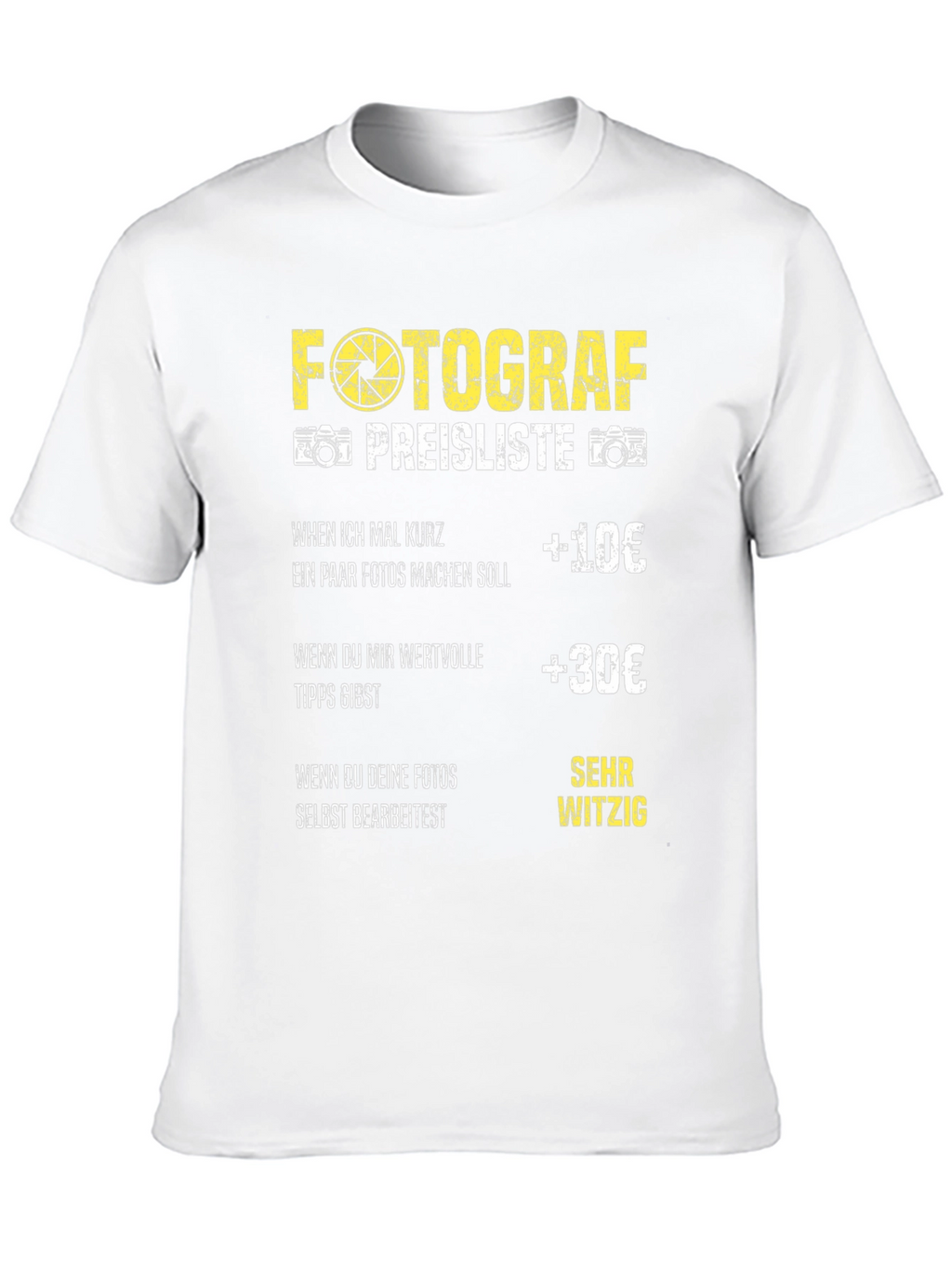 Photographer Pricing T-Shirt