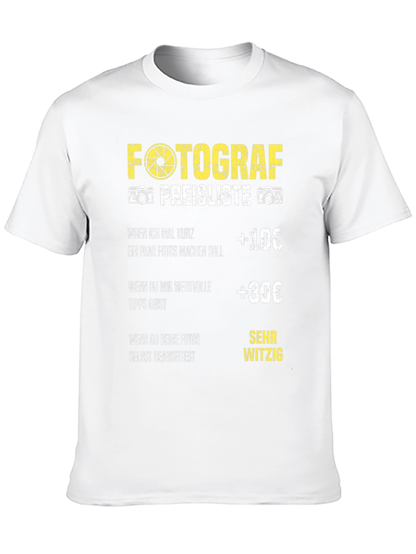 Photographer Pricing T-Shirt