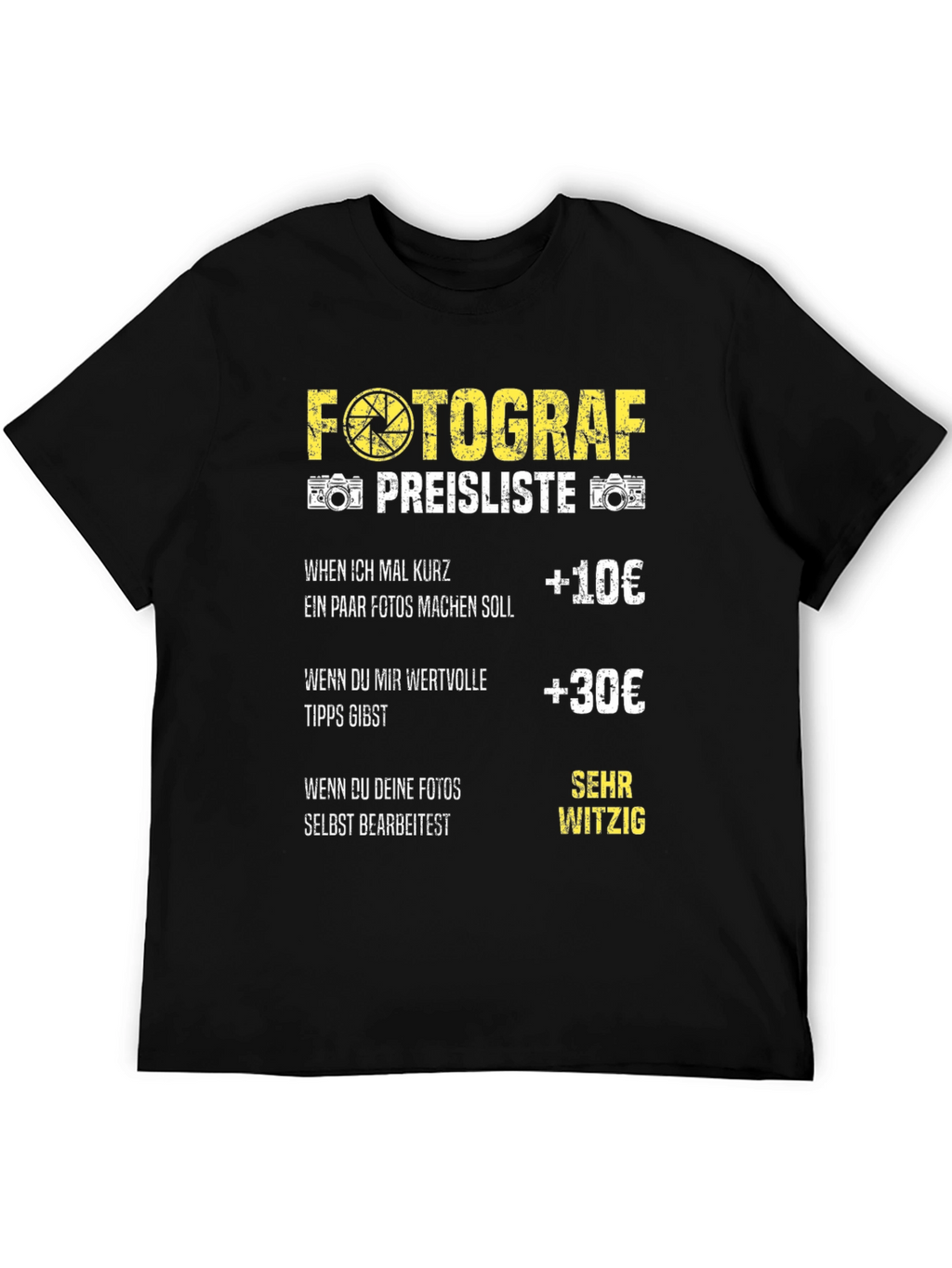 Photographer Pricing T-Shirt