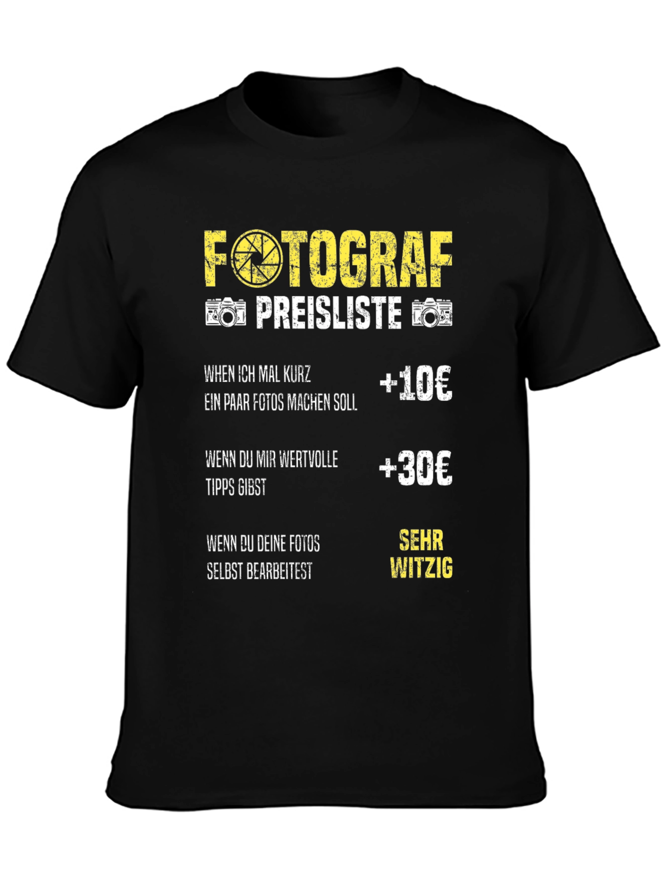Photographer Pricing T-Shirt