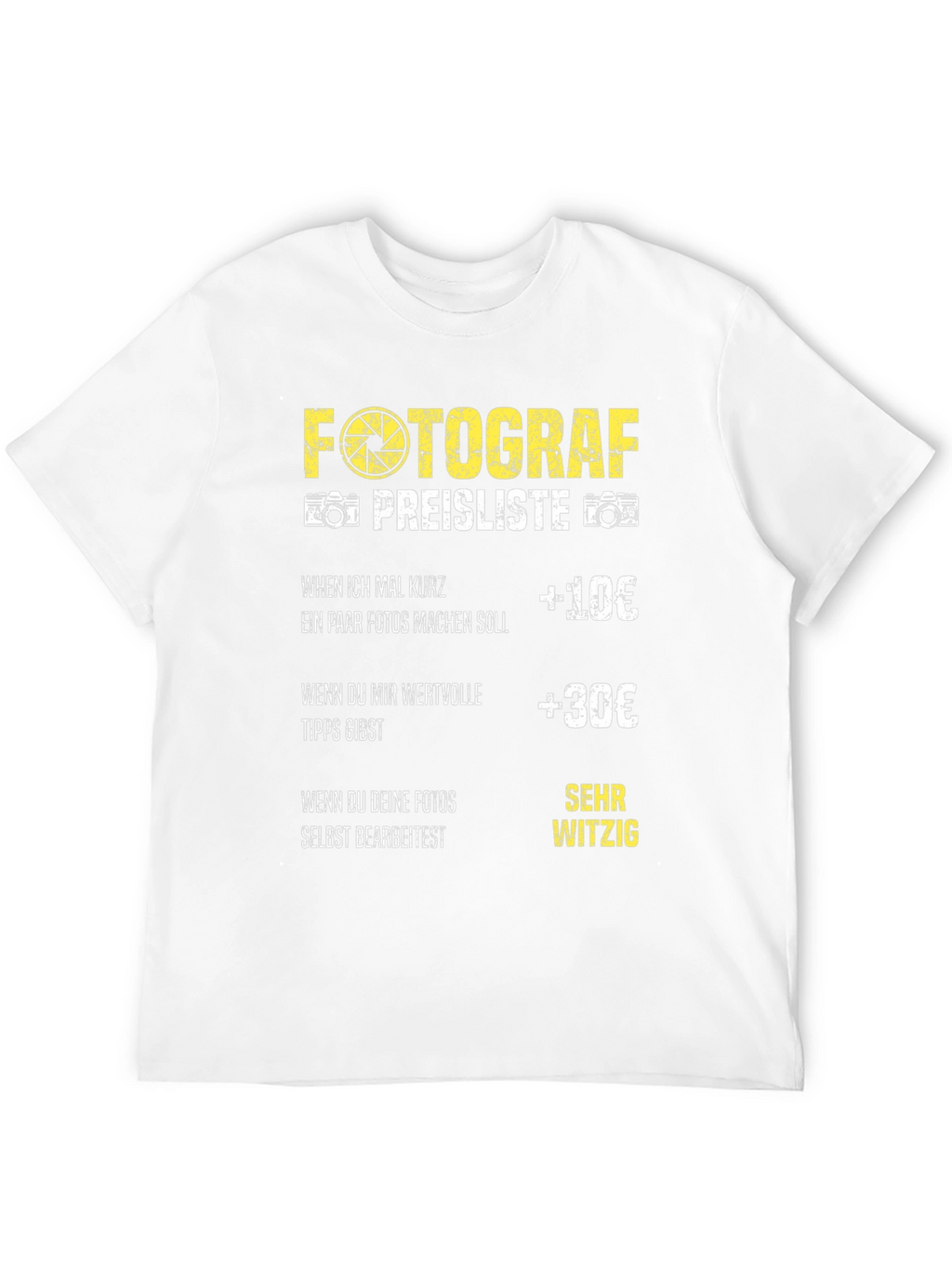 Photographer Pricing T-Shirt
