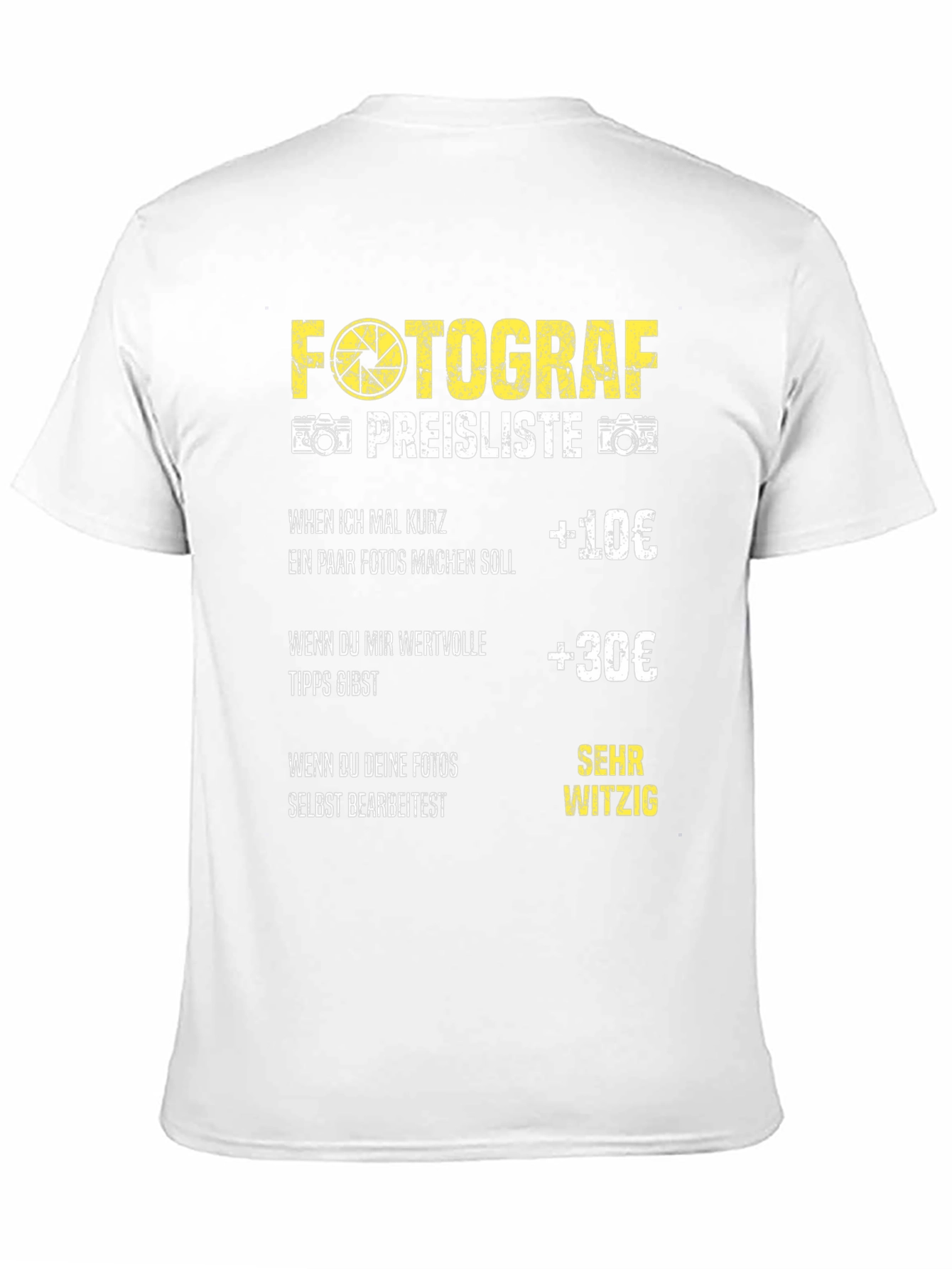 Photographer Pricing T-Shirt